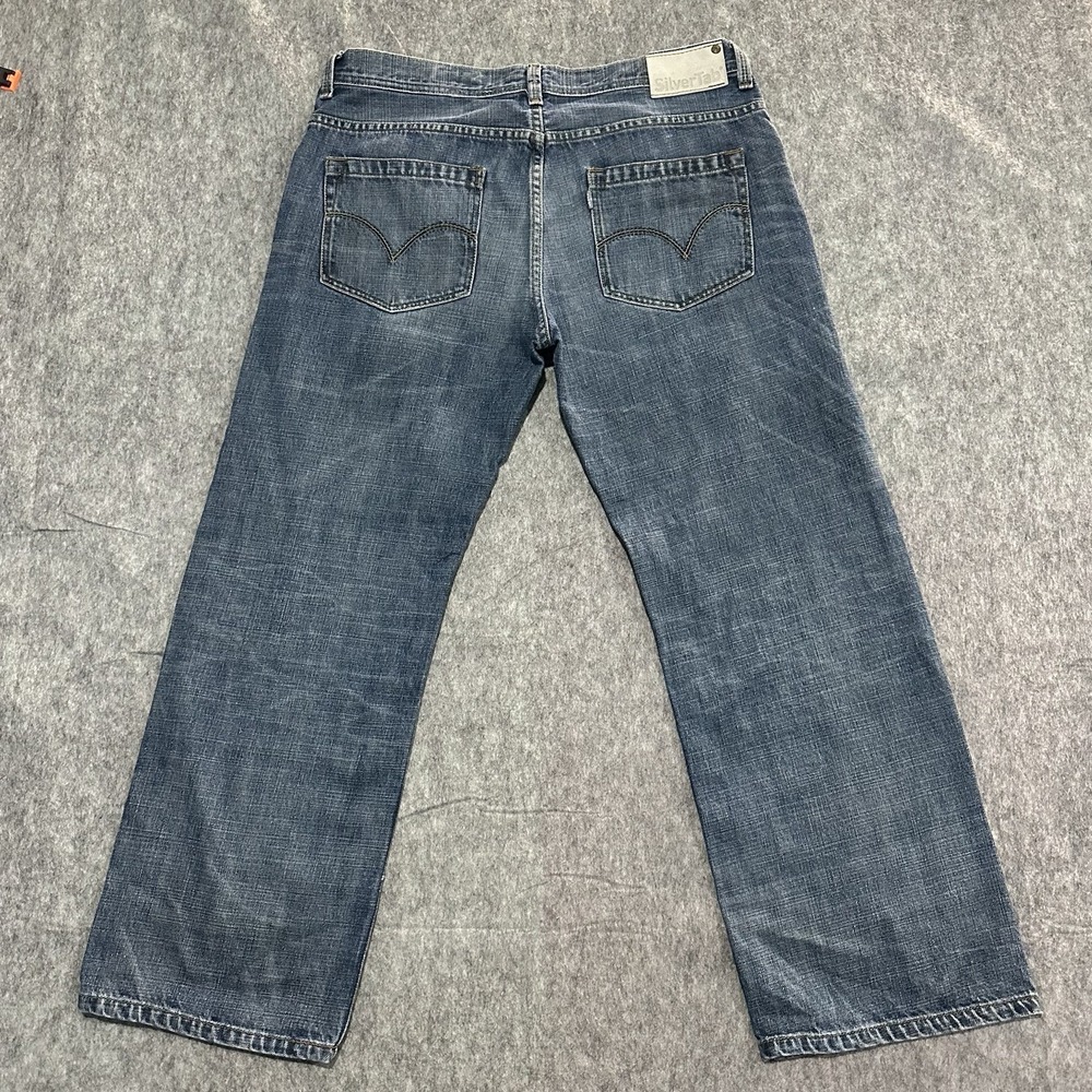 VTG Y2K Levi's Silvertab Loose Men's Wide Leg Denim Jeans Size 36 (28" inseam)